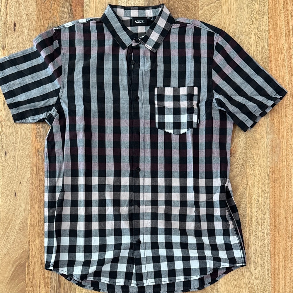 Vans Men's Multicolor Plaid Button Down Shirt